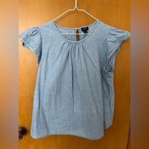 J. Crew Chambray Top